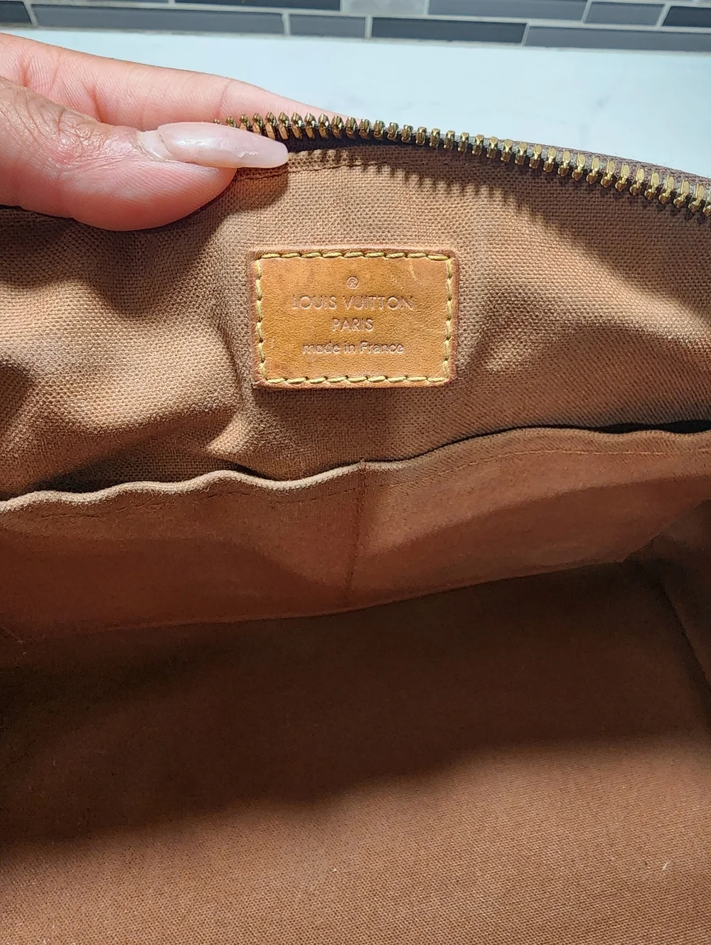 LOUIS VUITTON BROWN MONOGRAM TIVOLI PM HANDBAG - Picture 11 of 13